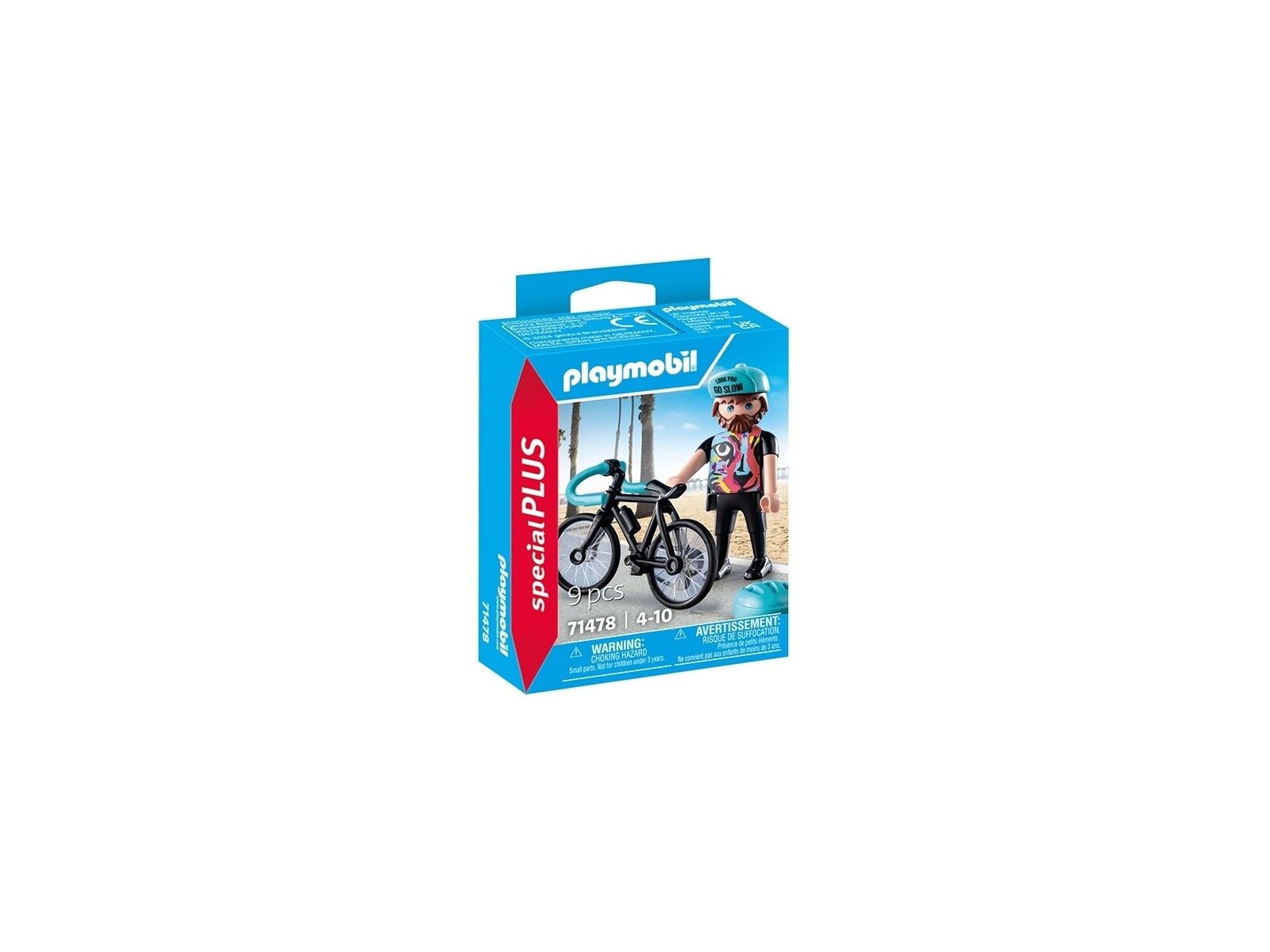 Amazon.com: PLAYMOBIL Special Plus 71478 Paul Road Cyclist